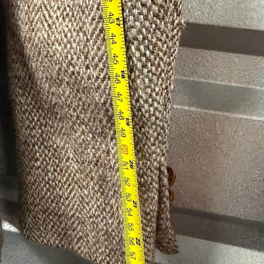 Harris-tweed Women's Brown and Tan Jacket